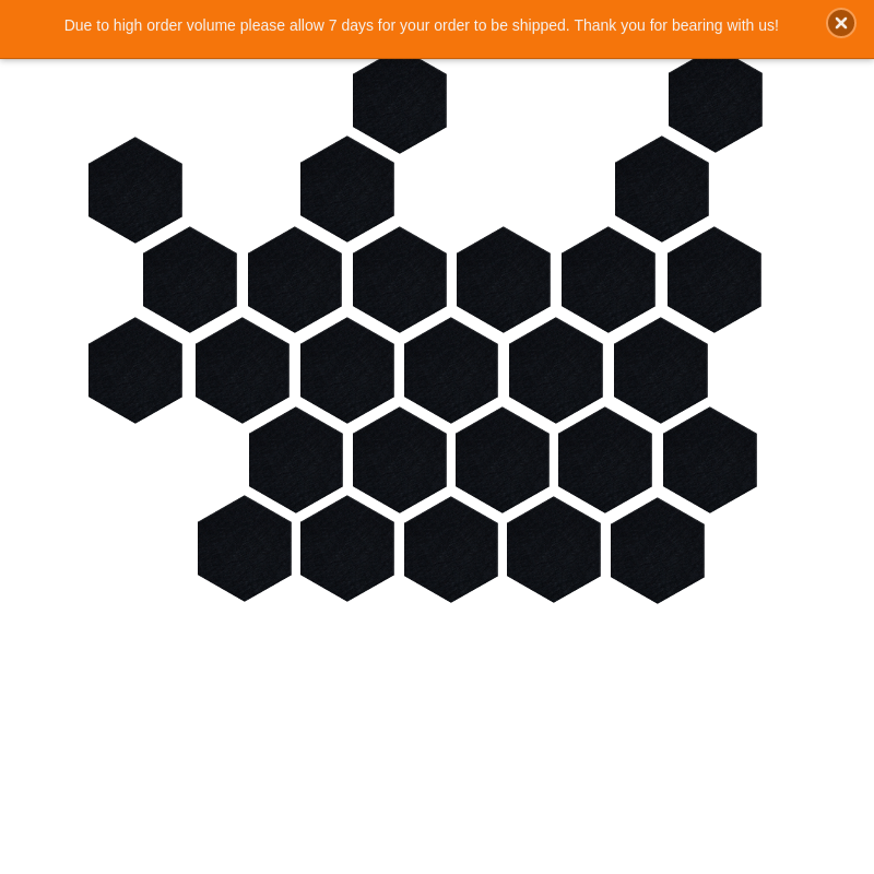 Ebony Spaced Hex Design