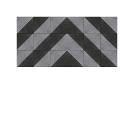 Grey Triangles Panel Design