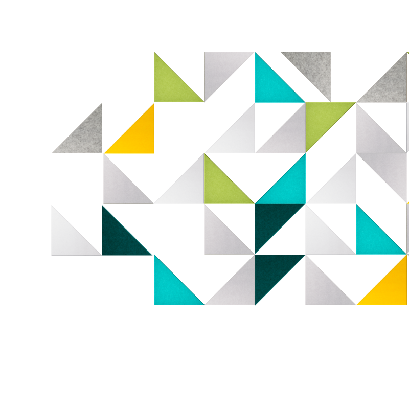 Green Triangle Wall Design