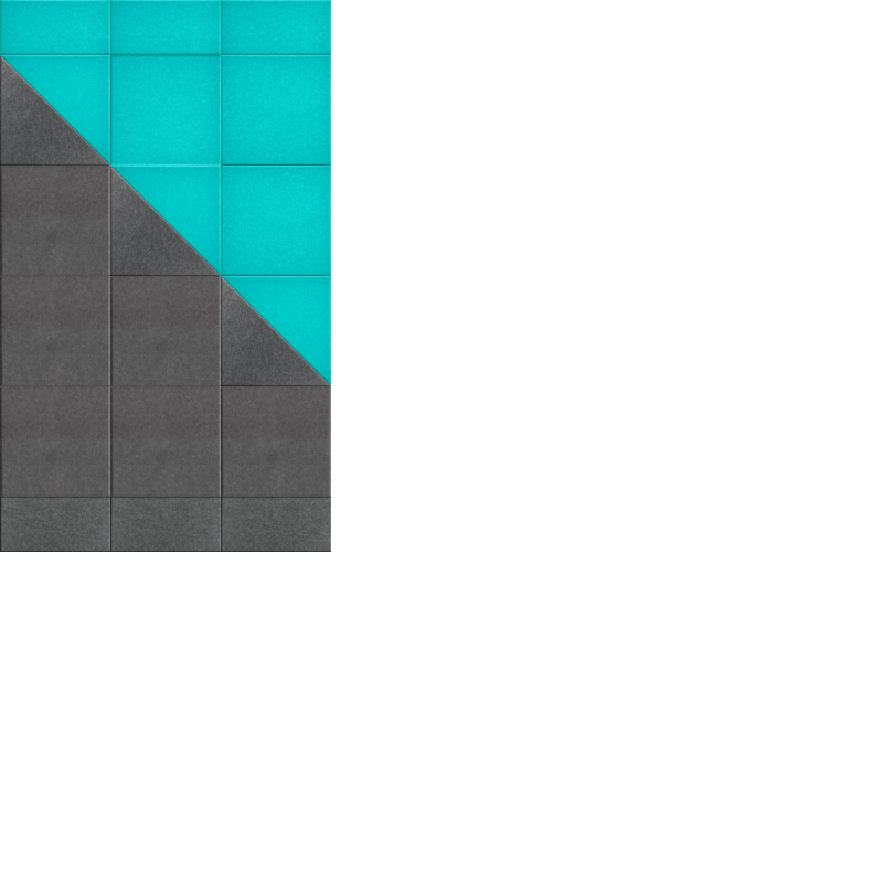 Asymmetric Aqua/Mineral Design