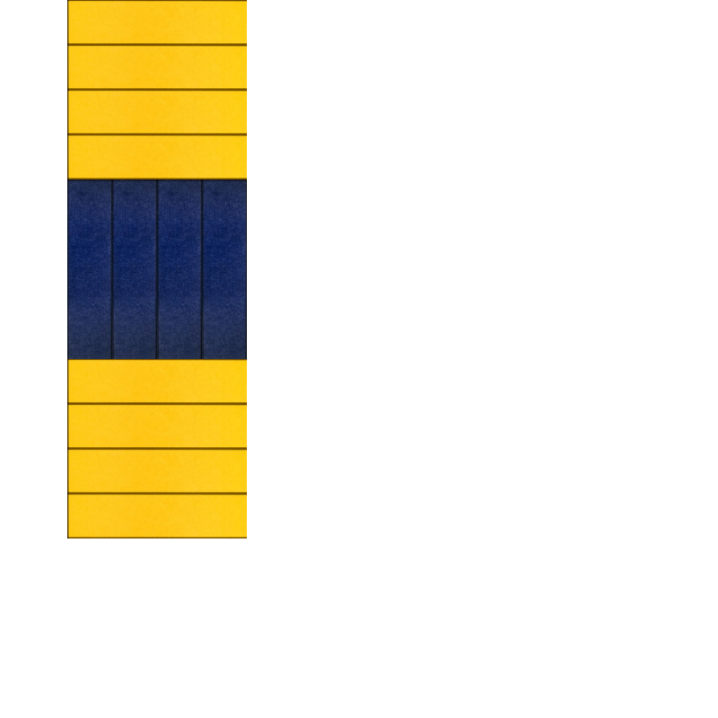 Tall Yellow Blue Design