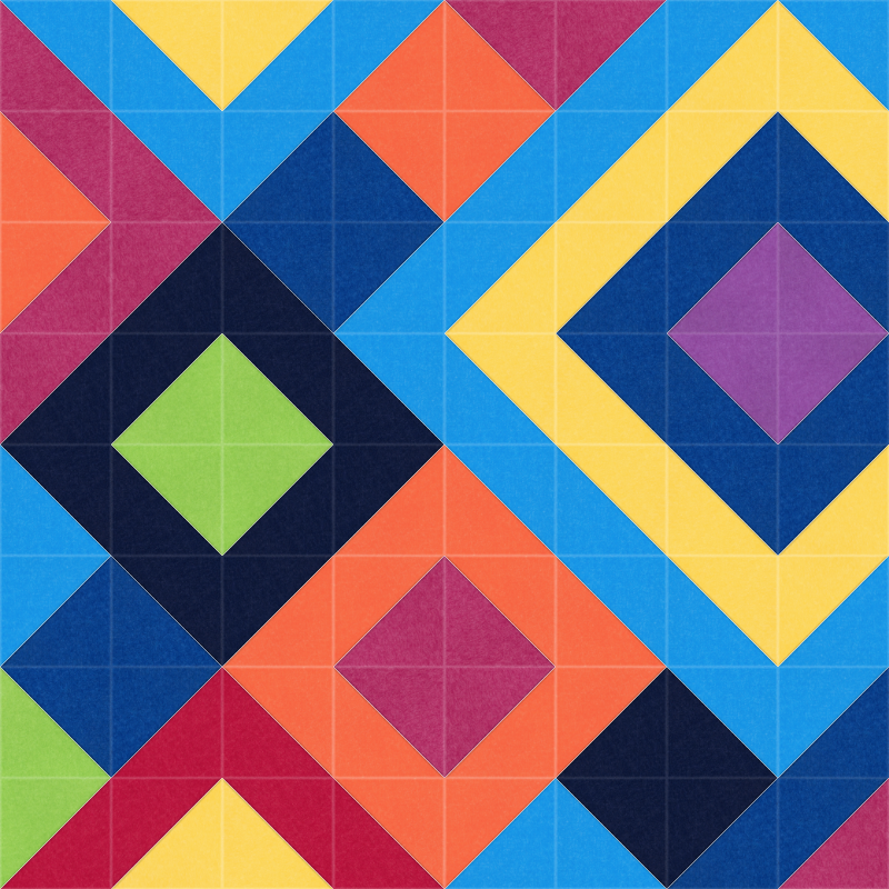 Rainbow Angles II Design