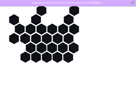 Ebony Spaced Hex Design