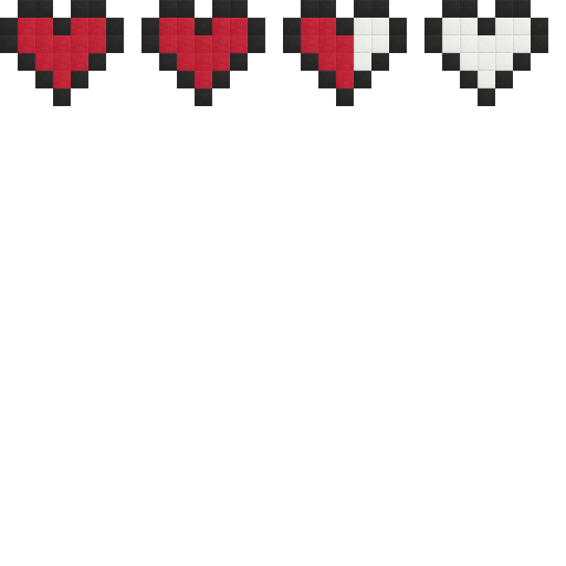 All bit filling hearts Design