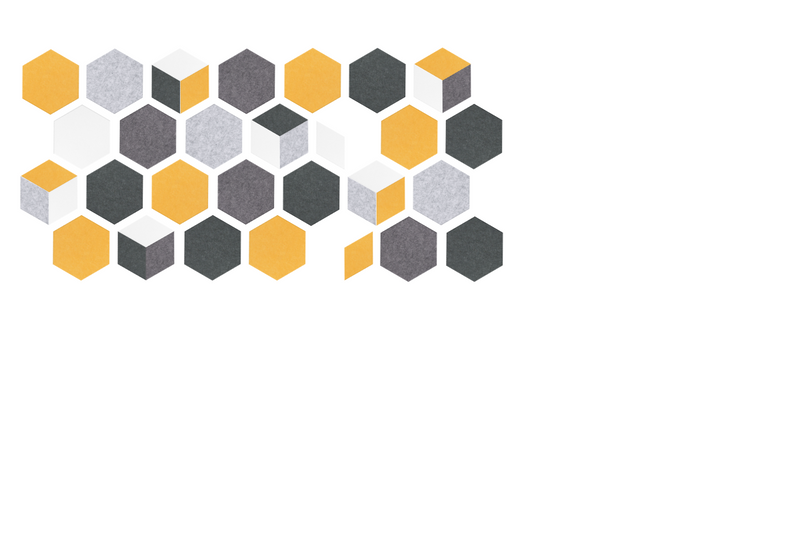Spaced Hex Amber Design