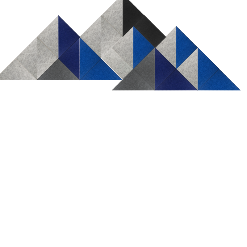 Blue and black mountain Design