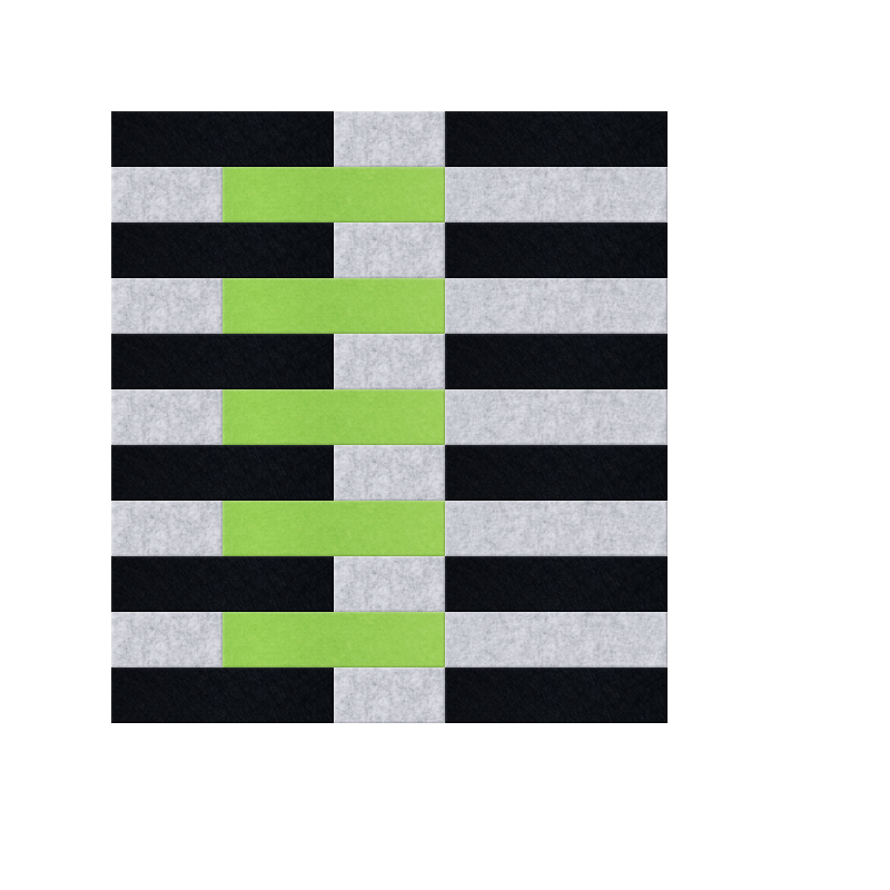 Green, Black Shiplap Design