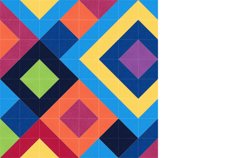 Rainbow Angles II Design