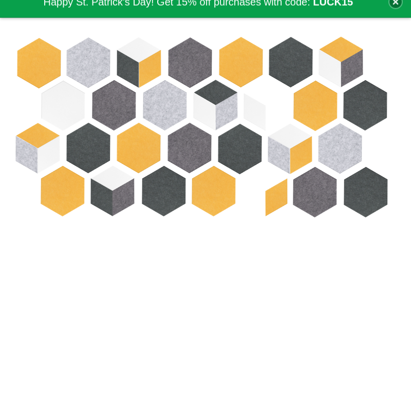 Spaced Hex Amber Design
