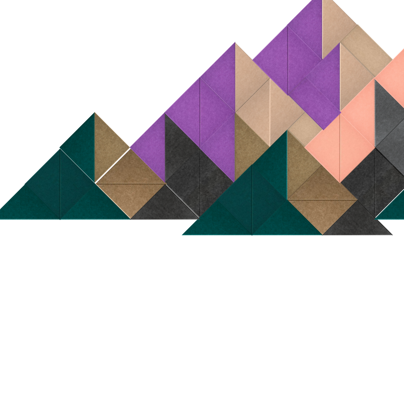 Colorful shaded mountains Design